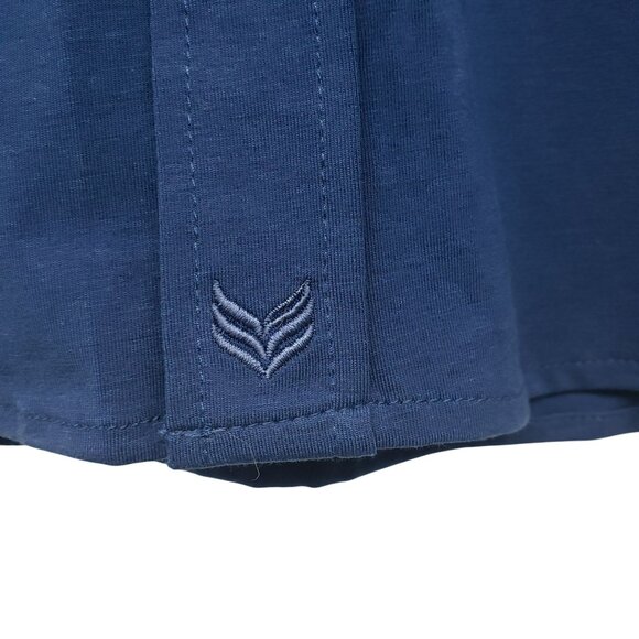 Buttercloth Mens M Regular Fit Icy Cotton Blue Short Sleeve Polo Shirt Casual - Picture 11 of 12